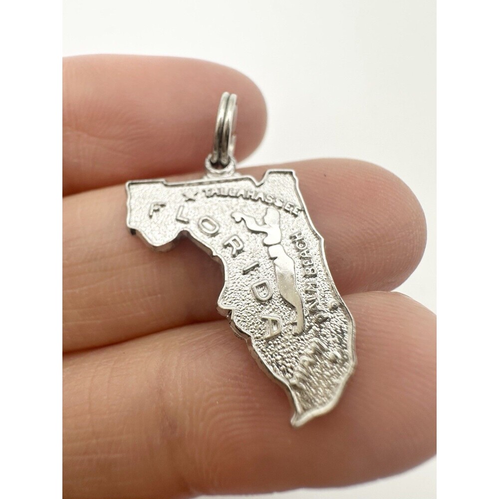 Vintage Sterling Silver Florida State Travel Charm